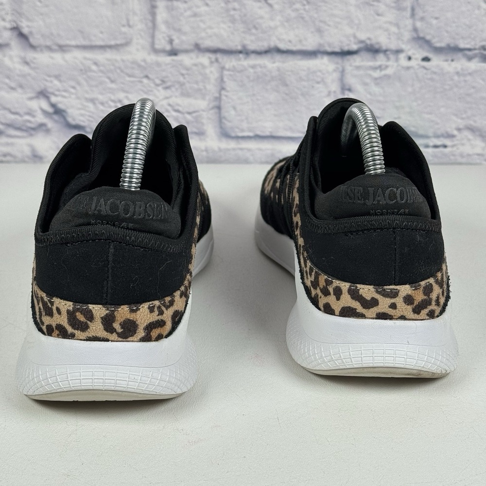 ILSE JACOBSEN Black Leopard Knit Sneaker Shoes EU 39 US 8.5-9 Amber4010 - Picture 7 of 13